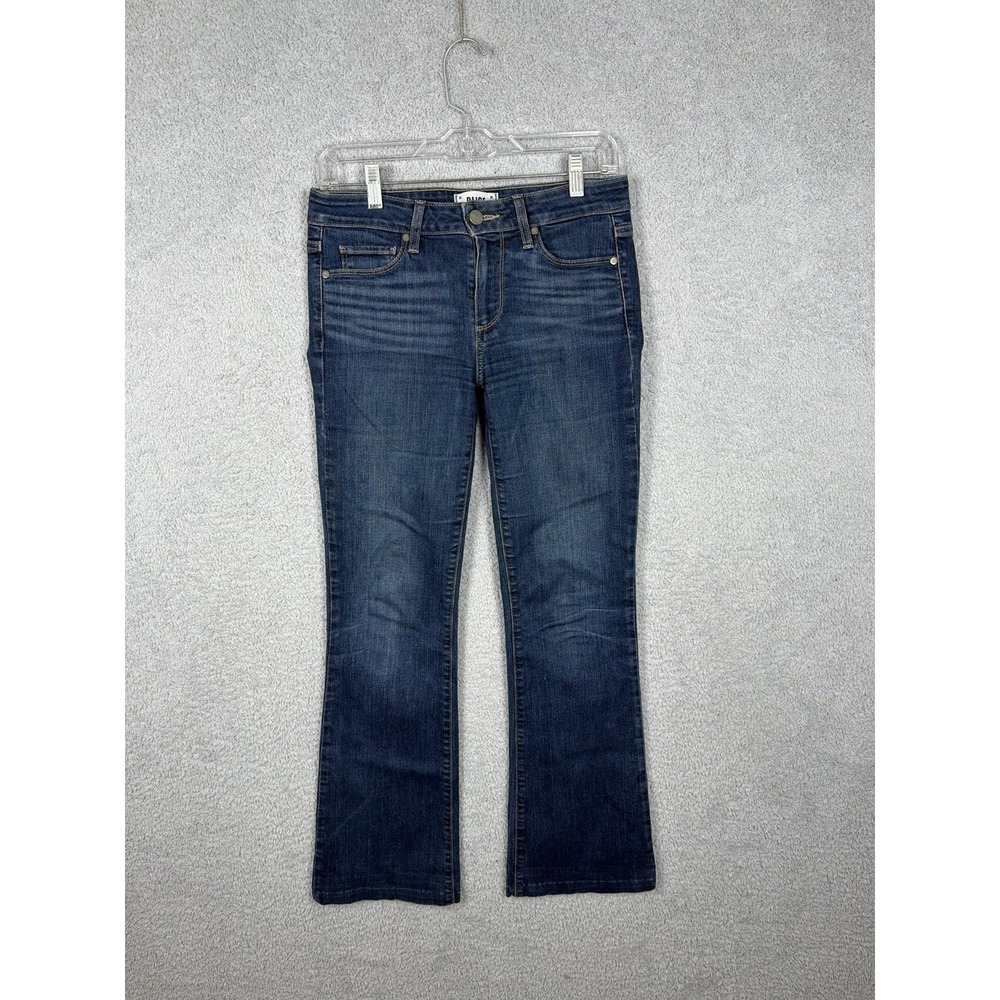 PAIGE Skyline Boot Cut Jeans Womens Size 27x29 Blue Medium Wash Stretch Denim